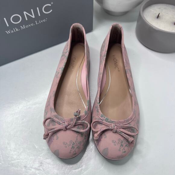 Vionic Callisto Ballet Shoes H7709L1400 Peach Botanic Women's 5M NWB - Picture 5 of 10